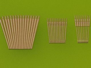 1:200 German battleship Bismarck - anti-aircraft armament barrels - 37 mm SKC/30 (16pcs), 20 mm C/30 (12pcs), 20 mm C/38 (8pcs)
