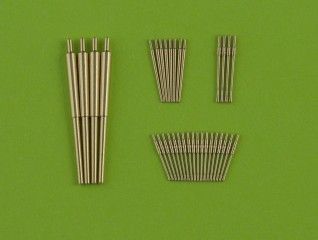 1:350 German destroyer Z-25 (1944) - 150mm (4pcs), 37mm C/30 (8pcs), 37mm M42 (4pcs), 20mm (18pcs) barrels (fit to Trumpeter model)