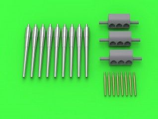 1:350 USS Indianapolis CA-35 (1945)  armament - 8in (9pcs), 5in (8pcs) barrels with resin trunnion - fits Trumpeter model