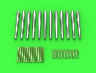 1:350 SMS Viribus Unitis armament - 305mm (12pcs), 150mm (12pcs) barrels, 70mm (18pcs) barrels - fits Combrig model