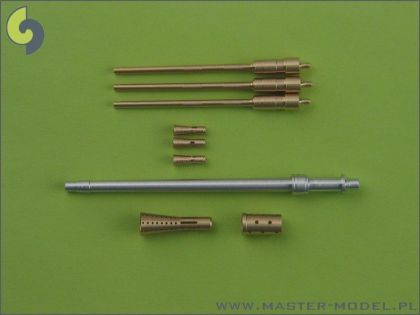 1:35 Schnellboot Typ S-100 armament gun barrels - Flak M42 3,7cm (1pcs) and Flak 38 20mm (3pcs)