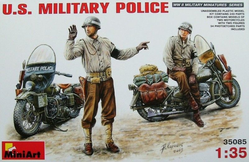 1:35 US Military Police (2x motorcycle + 2x fig.)