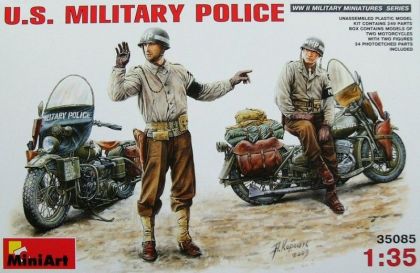 1:35 US Military Police (2x motorcycle + 2x fig.)