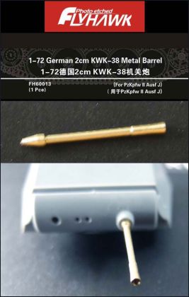 1:72 2cm KwK-38 Metal Barrel Panzer II Ausf. J