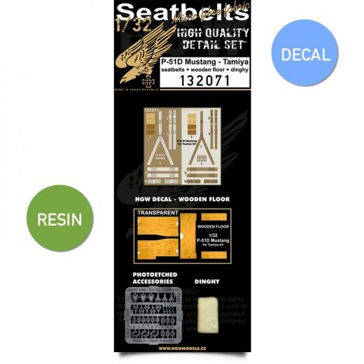 1:32 P-51D Mustang + Dinghy