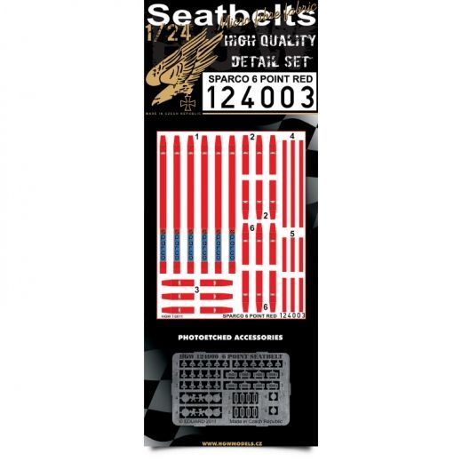 1:24 Sparco Red - Six Point
