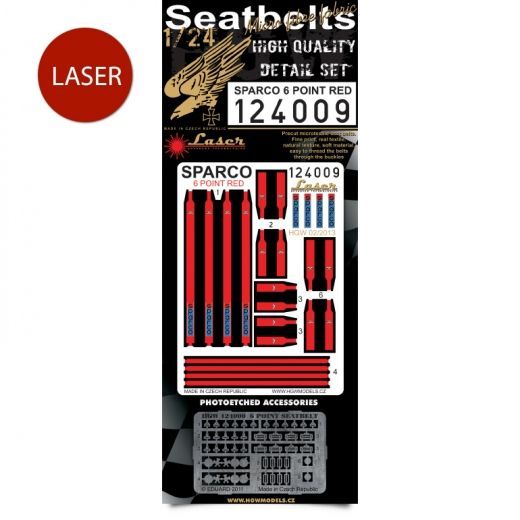 1:24 Sparco Red - Six Point