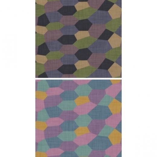 1:32 5 Colour Lozenge - Canvas texture