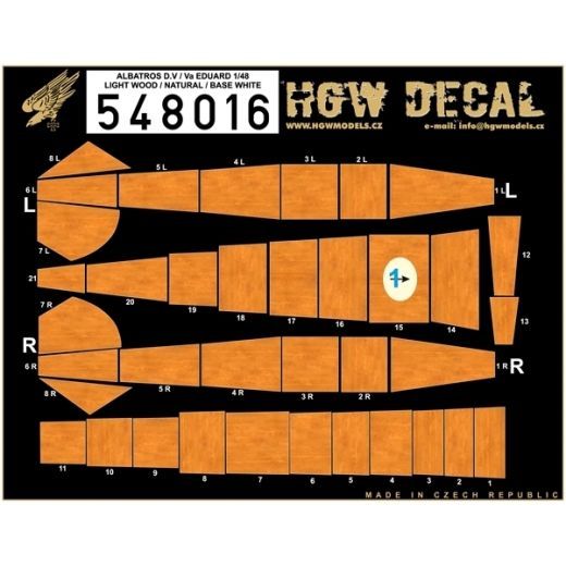 1:48 Albatros D.V | D.Va - Light Wood (Y)