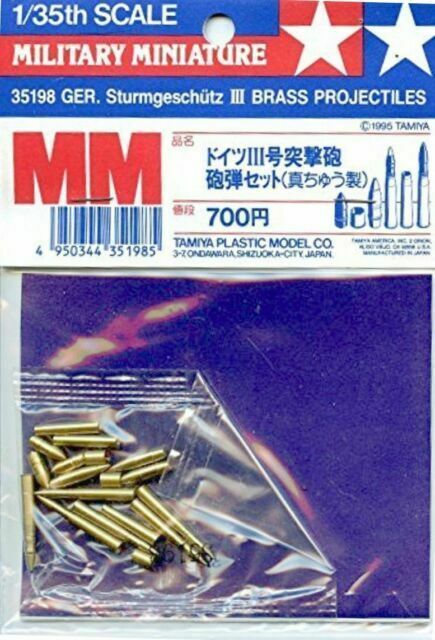 1:35 StuG III Brass 75mm & 105mm Projectiles