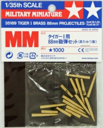 1:35 Tiger I Brass 88mm Projectiles