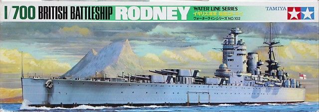 1:700 British Battleship HMS Rodney