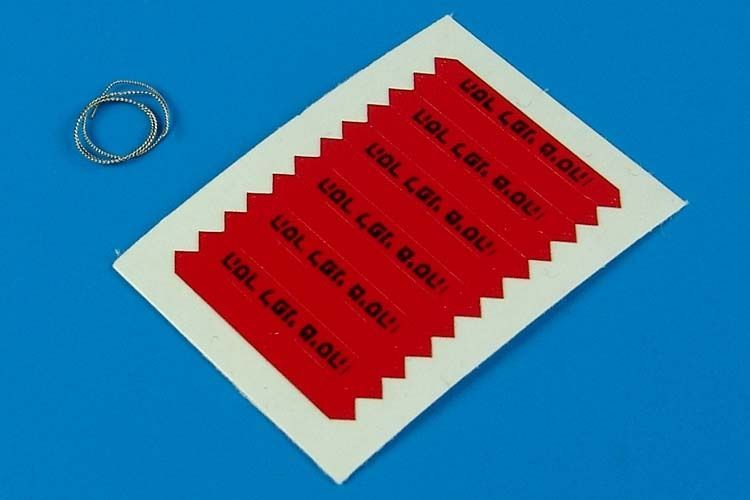 1:32 Remove before flight flags - IDF - black lettering