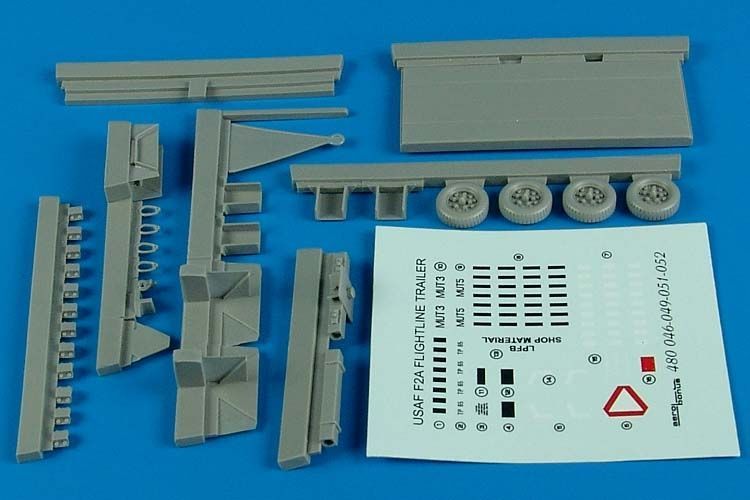 1:48 Flightline trailer F-2A (steel platform)