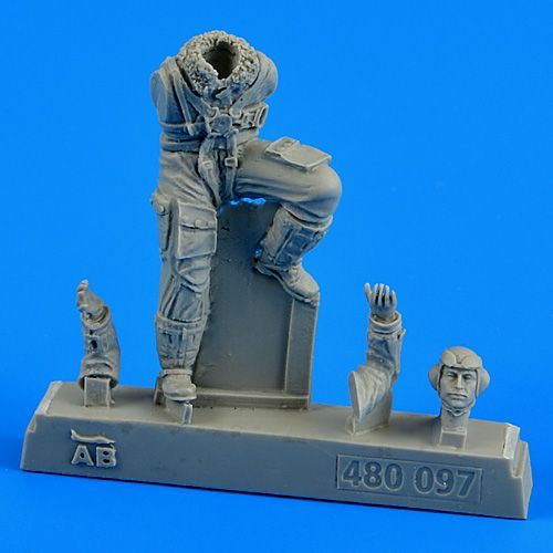1:48 German Luftwaffe Pilot WWII for Bf 109 late v.