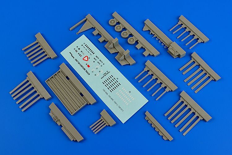 1:72 USAF F-2A flightline trailer (steel platform with racks)