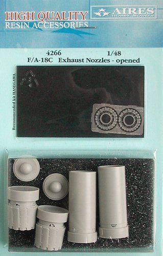 1:48 F/A-18C Hornet exhaust nozzles - opened position