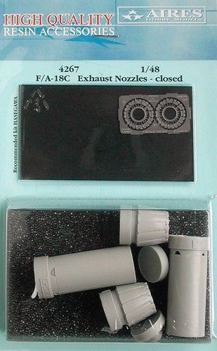 1:48 F/A-18C Hornet exhaust nozzles - closed position