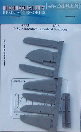 1:48 P-39 Airacobra control surfaces