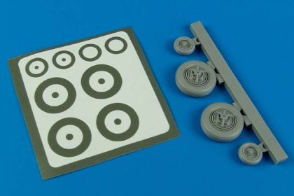 1:48 F-100 Super Sabre wheels & paint masks