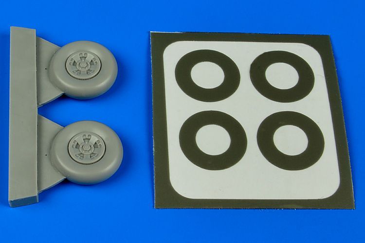 1:48 Spitfire Mk.V wheels & paint masks (five spokes)