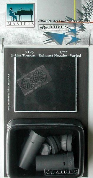 1:72 F-14A Tomcat exhaust nozzles - varied position
