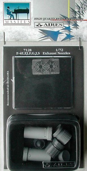1:72 F-4E, EJ, F, G, J, S Phantom II exhaust nozzles