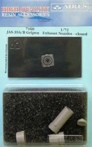 1:72 JAS-39A/B exhaust nozzles- closed position