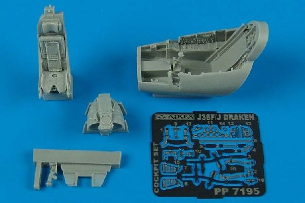 1:72 J35F/J Draken cockpit set