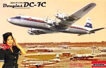 1:144 DC-7C Japan Air Lines