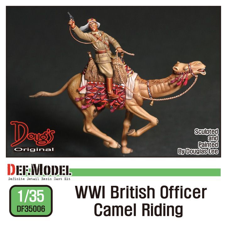 1:35 WWI British officer Camel riding