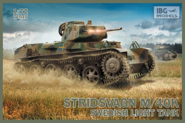 1:72 Stridsvagn m/40 K Swedish light tank