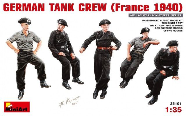 1:35 	German Tank Crew (France 1940)