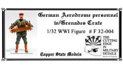 1:32 German aerodrome personnel with grenades crade