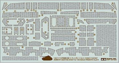 1:48 Zimmerit Coating Sheet for Panzer IV Ausf.H