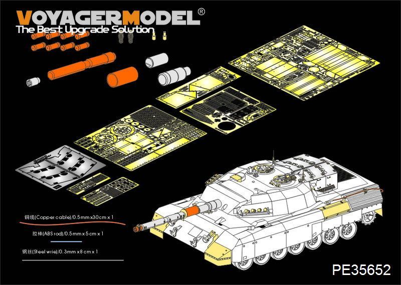 1:35 Modern Canadian Leopard C2 MEXAS MBT(Gun barrel ,smoke discharger include) (For TAKOM 2003)