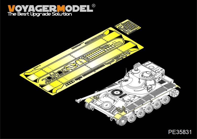 1:35 Modern French AMX-13light tank fenders (For TAMIYA 35349)