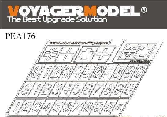 1:35 WWII German Tank Stenciling Template 1