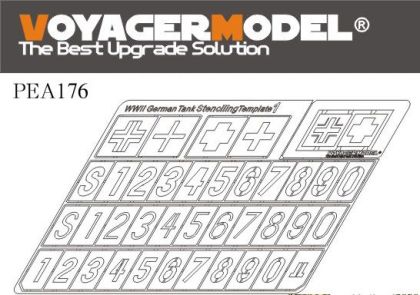 1:35 WWII German Tank Stenciling Template 1