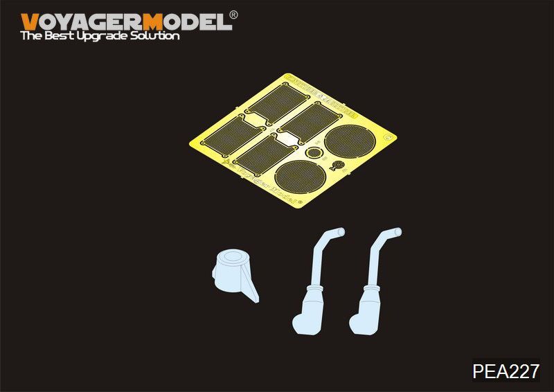 1:35 WWII German King Tiger (Porsche Turret) Initial Production squared exhaust w/grills (GP)