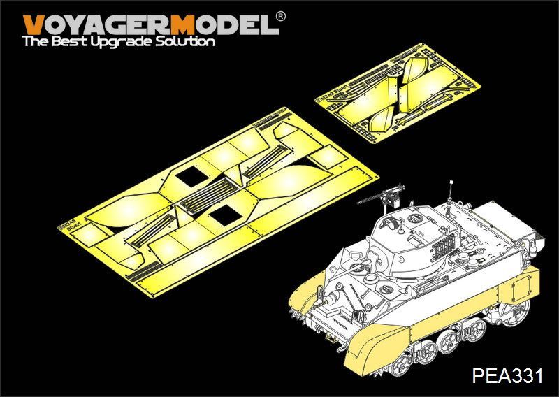 1:35 US M3A3 Stuart Fenders/Side skirts (FOR AFV CLUB KIT)