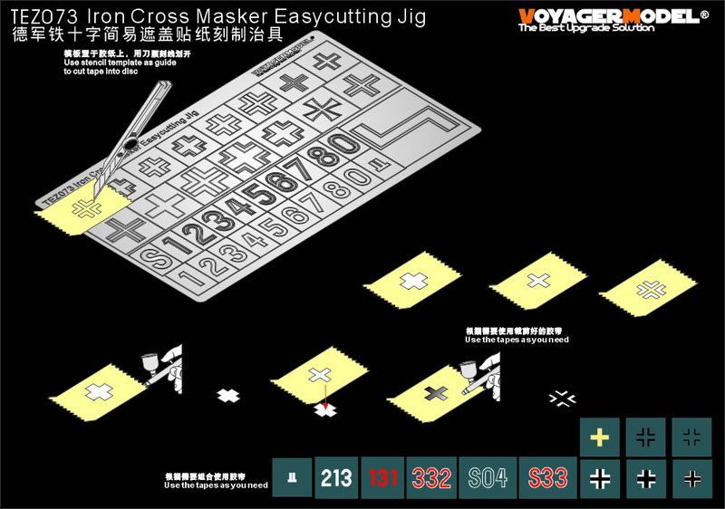 1:35 Iron Cross Masker Easycutting Jig