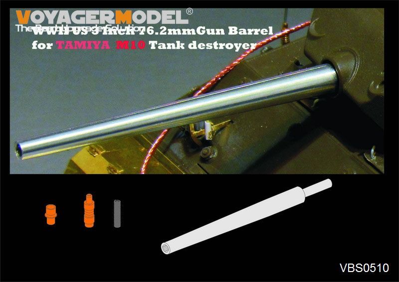 1:35 WWII US 3 Inch 76.2mmGun Barrel
