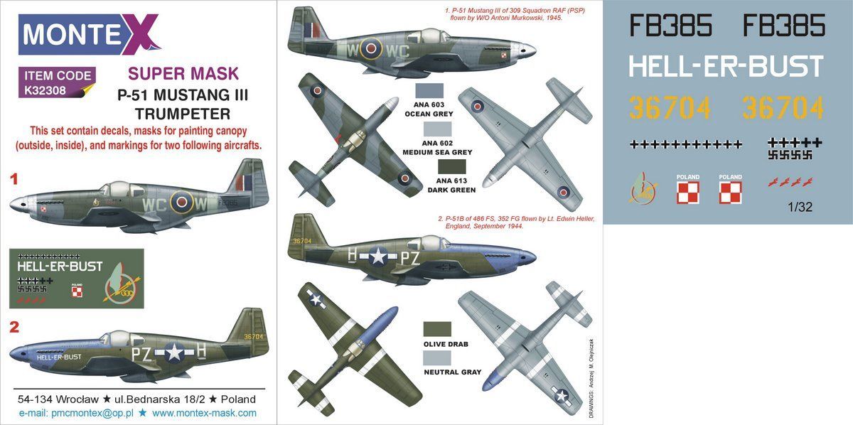 1:32 P-51 Mustang III (RAF,USAAF)