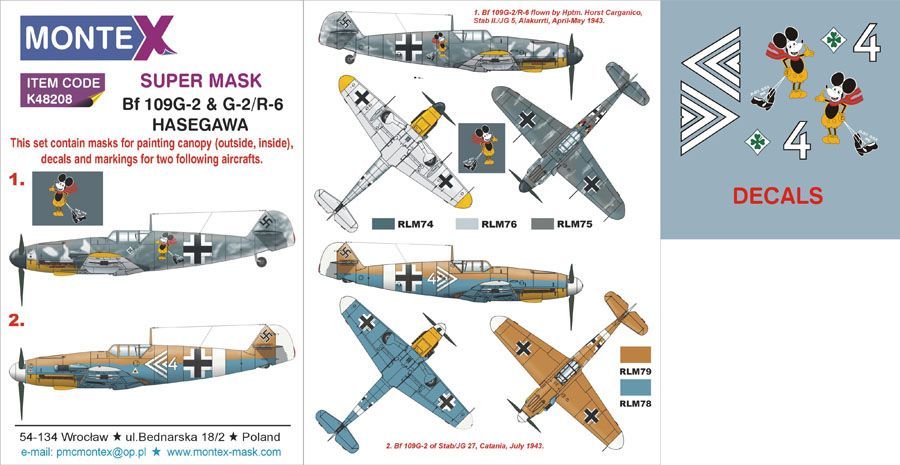 1:48 Bf 109G-2 & G-2/R-6