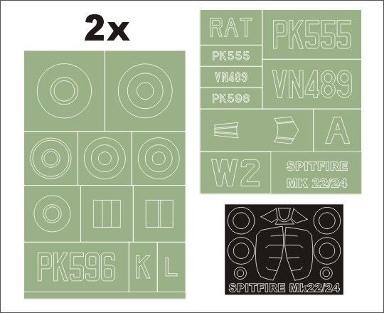 1:32 Spitfire Mk22-24