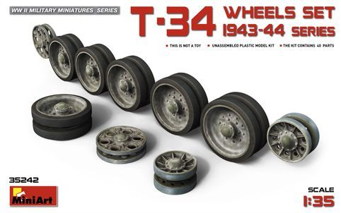 1:35 T-34 Wheels set. 1943-44 series