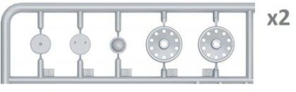 1:35 T-34 Wheels set. 1943-44 series