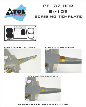 1:32 Bf 109  scribing template