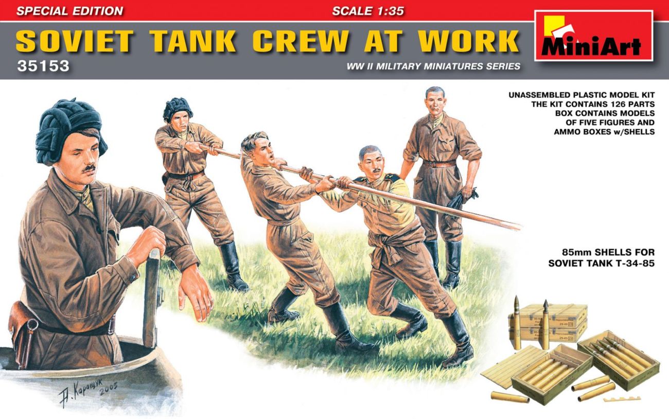 1:35 Soviet Tank Crew at Work